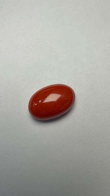 Red Coral 6.00 carat COR-1 front view