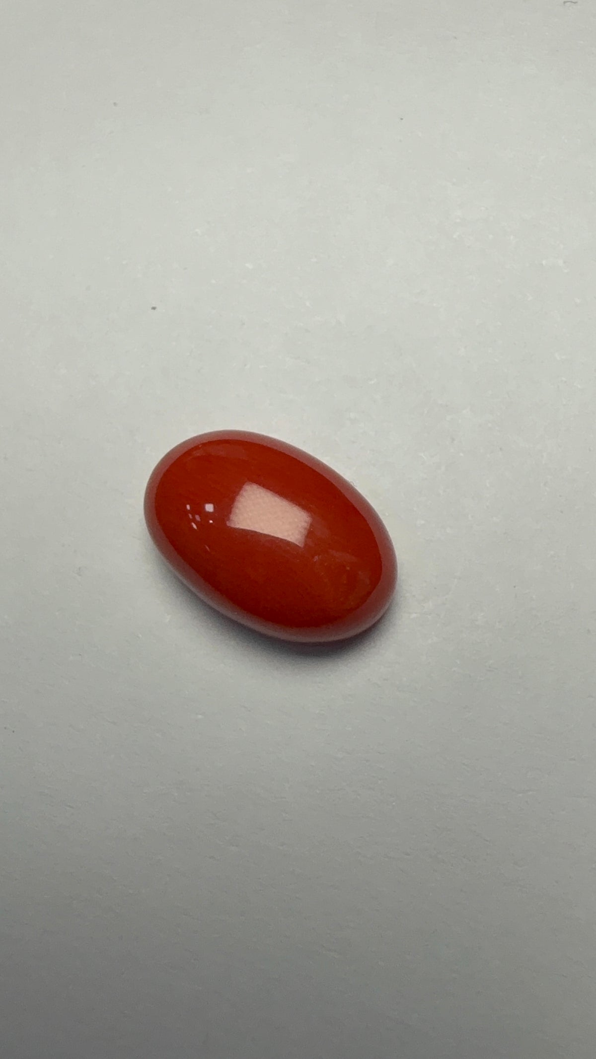 Red Coral 6.00 carat COR-1 alternate face-up view