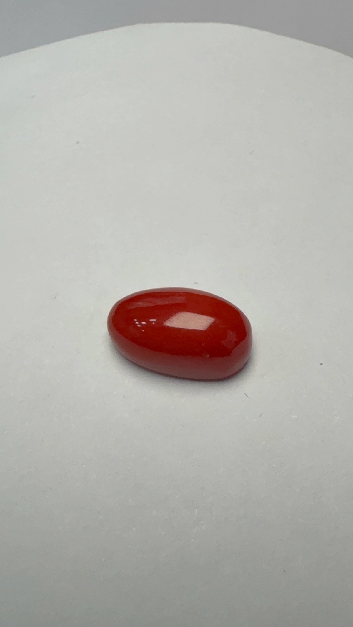 Red Coral 5.12 carat COR-100 alternate face-up view