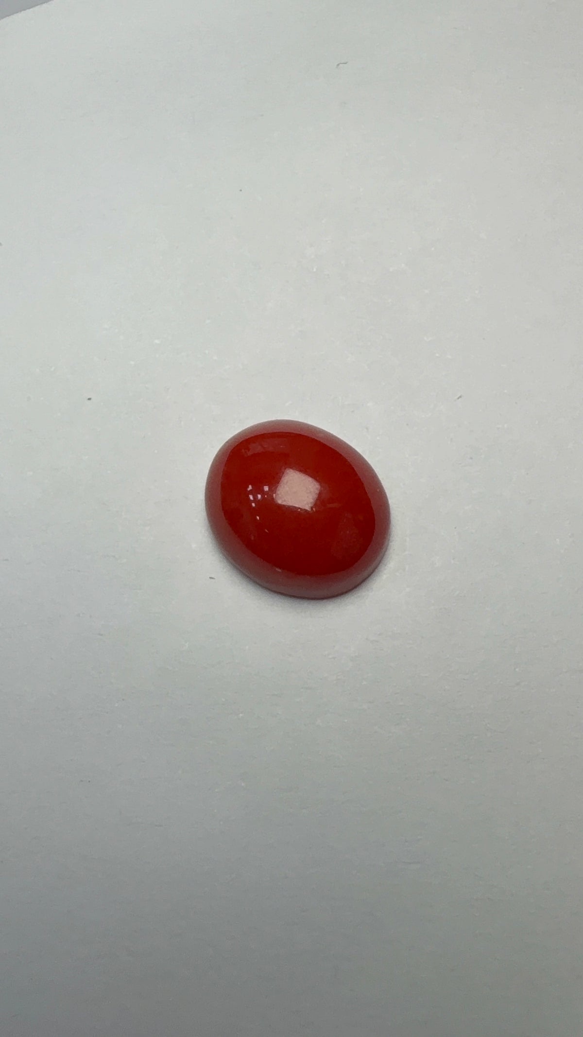Red Coral 4.81 carat COR-108 alternate face-up view
