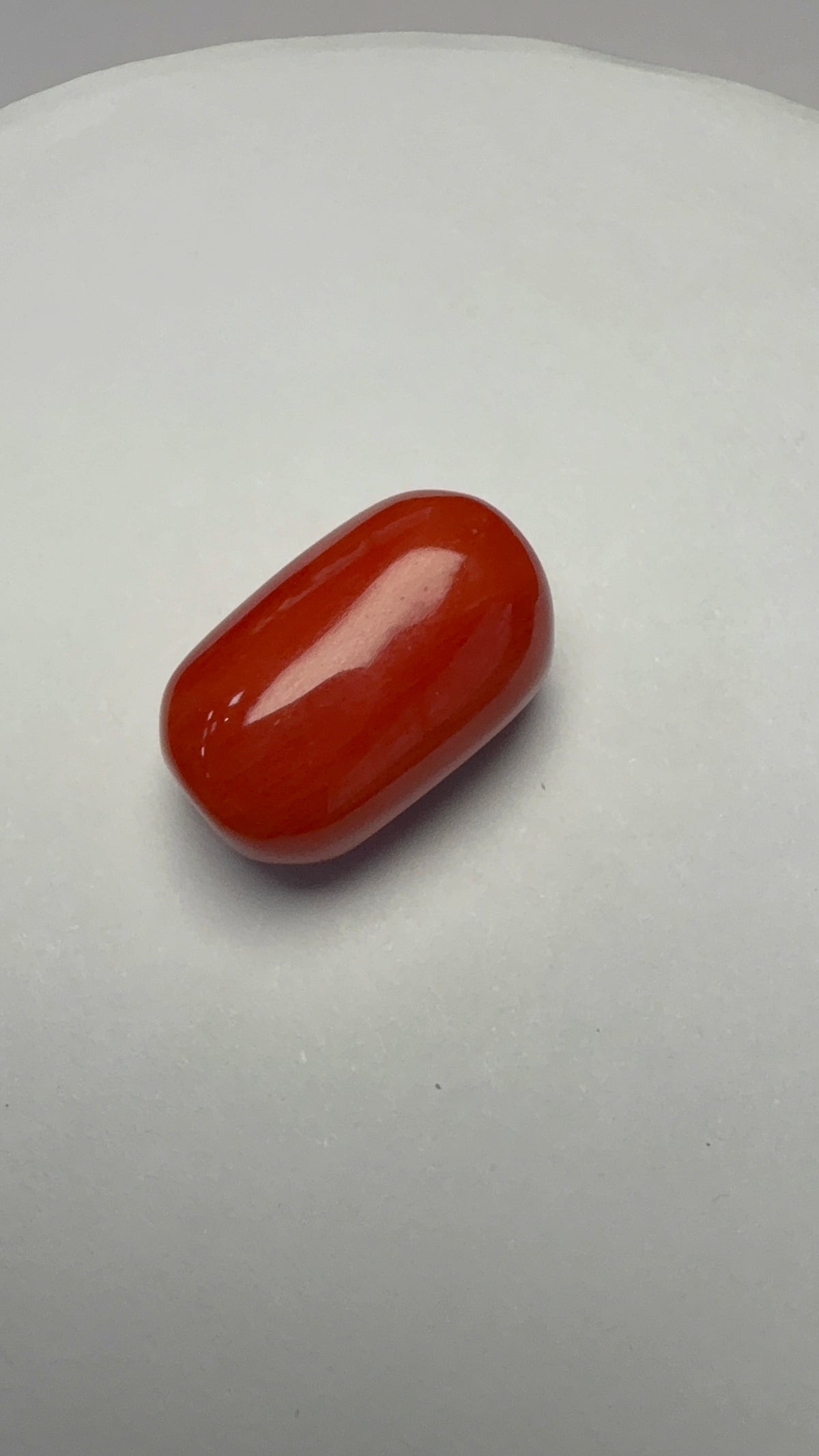 Red Coral 18.23 carat COR-110 face-up view