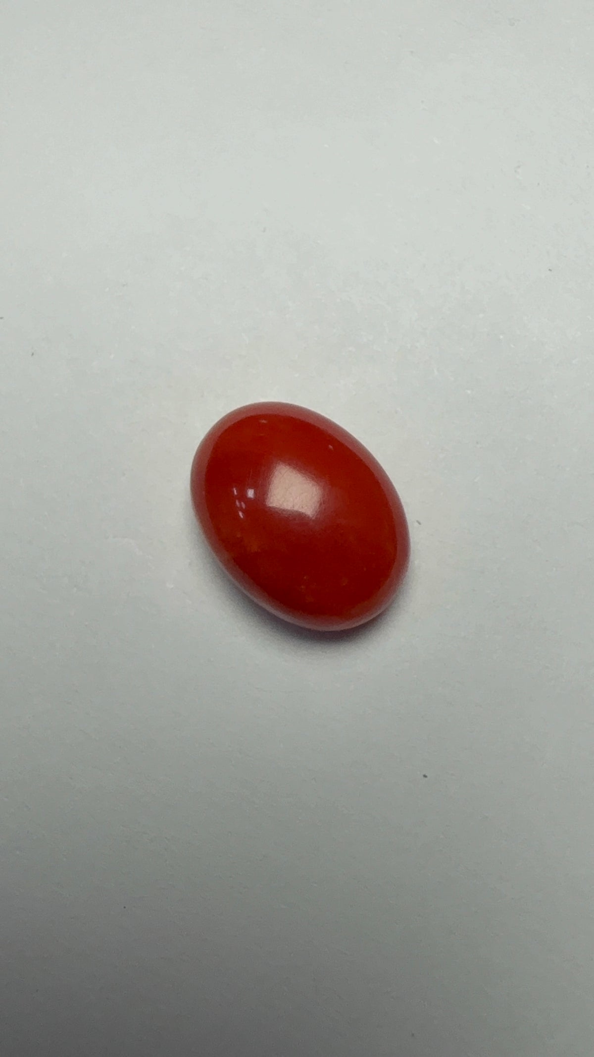 Red Coral 7.12 carat COR-132 alternate face-up view