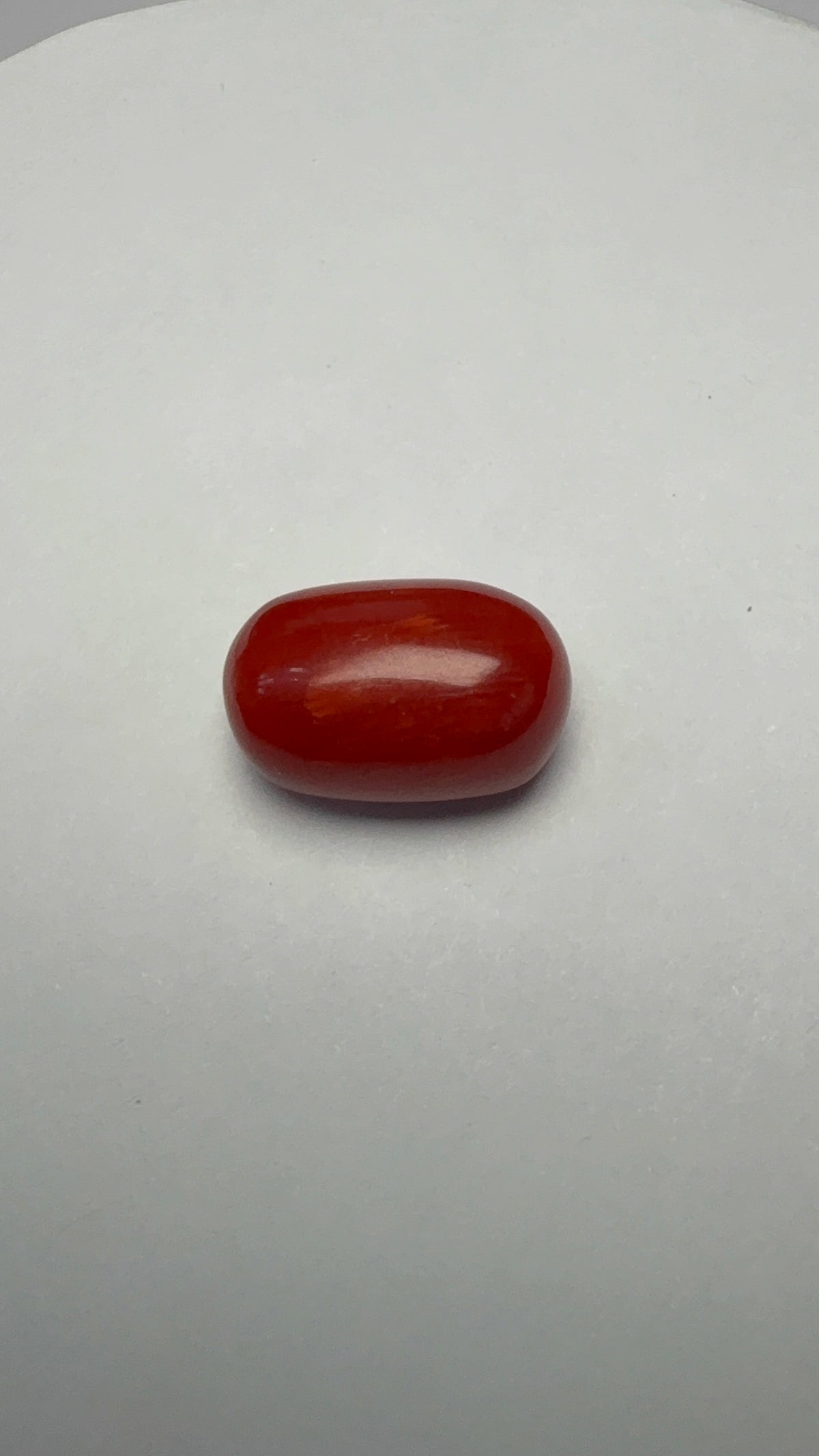 Red Coral 9.39 carat COR-138 face-up view