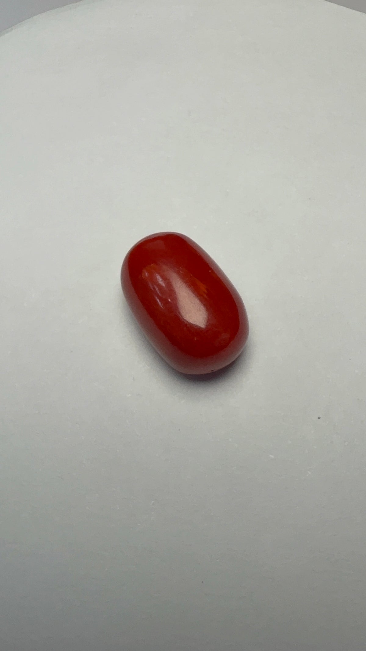 Red Coral 9.39 carat COR-138 alternate face-up view