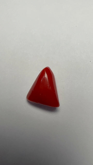 Red Coral 3.10 carat COR-140 front view