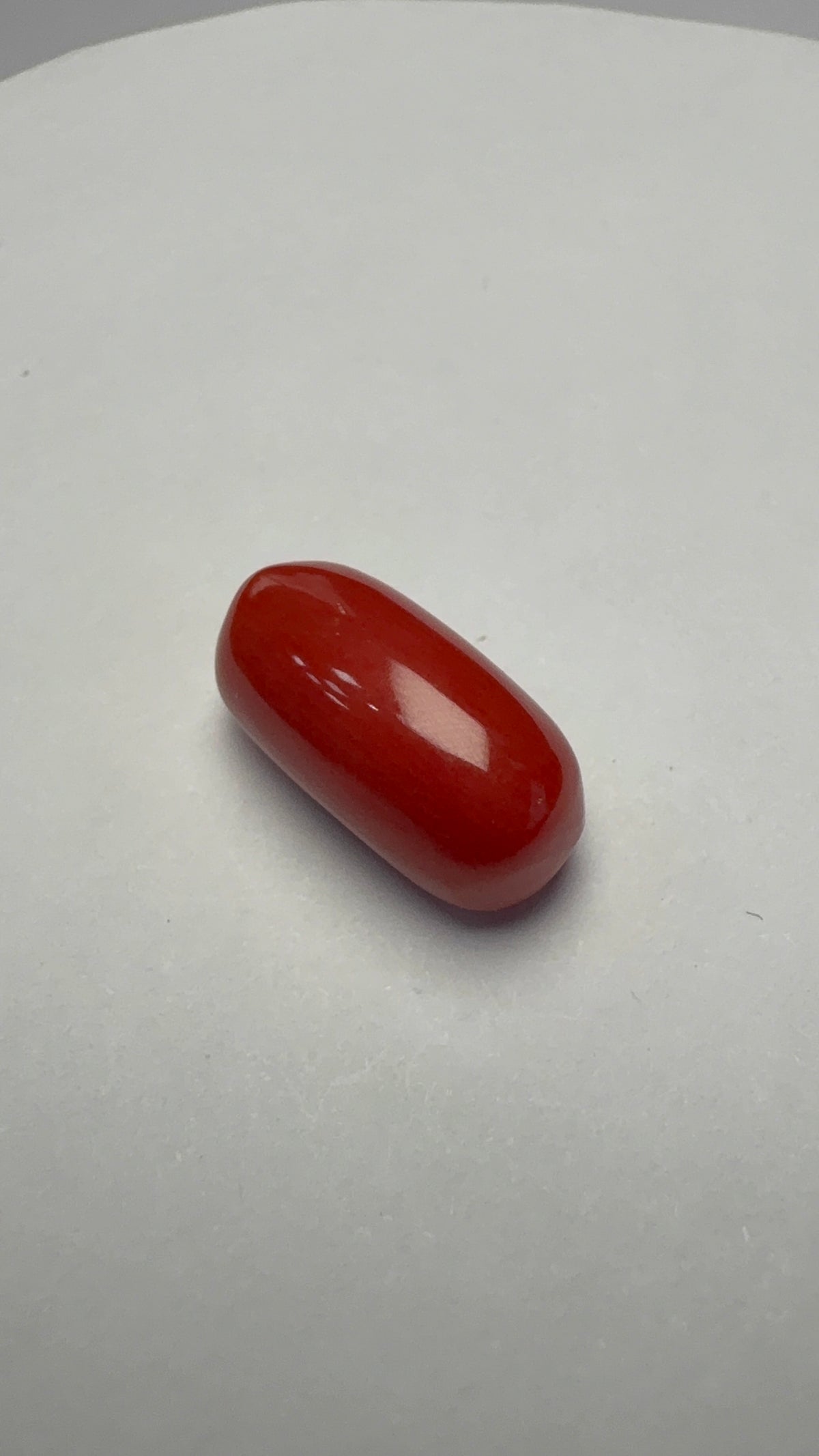 Red Coral 5.95 carat COR-154 alternate face-up view