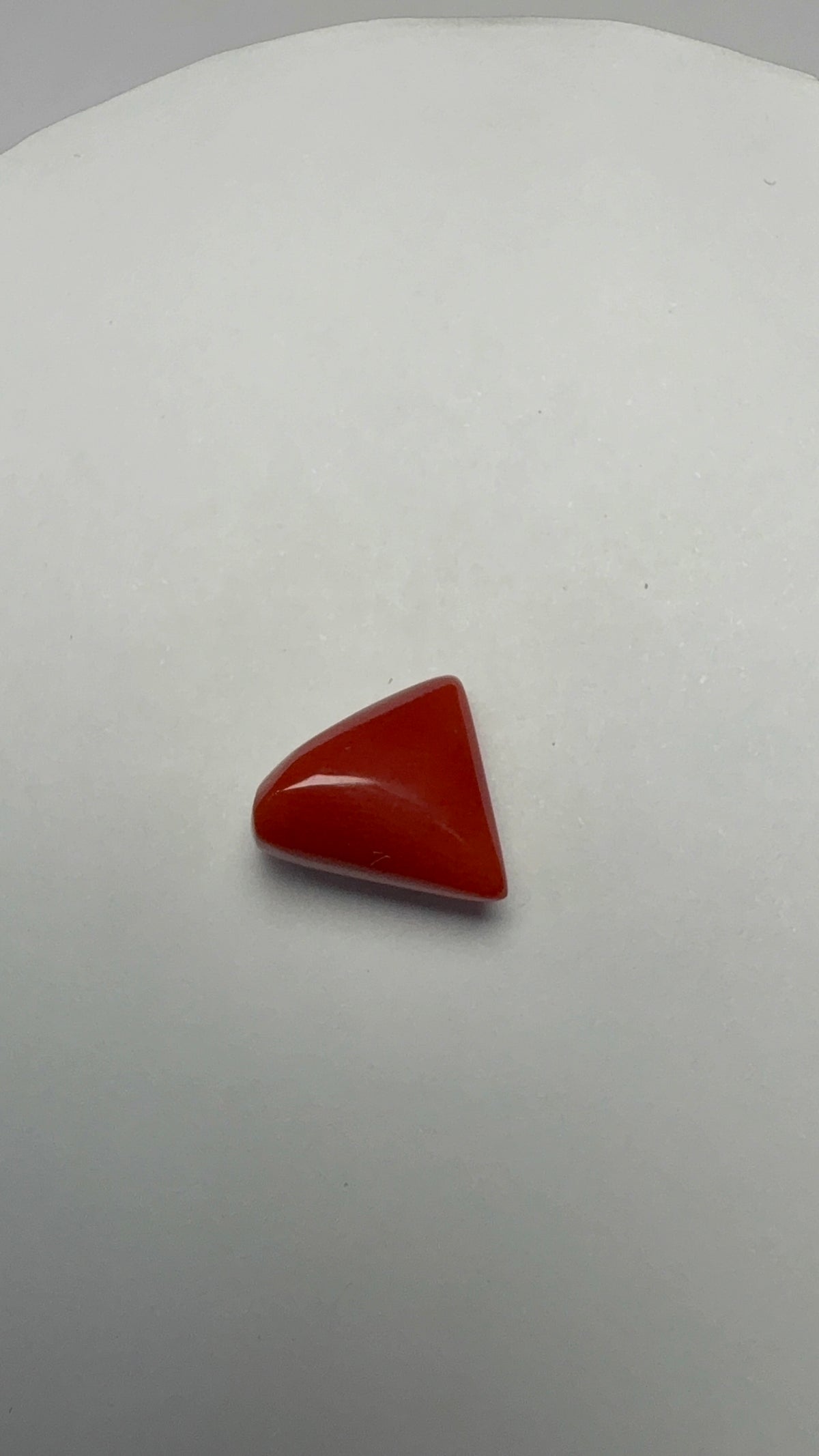 Red Coral 6.50 carat COR-157 alternate face-up view