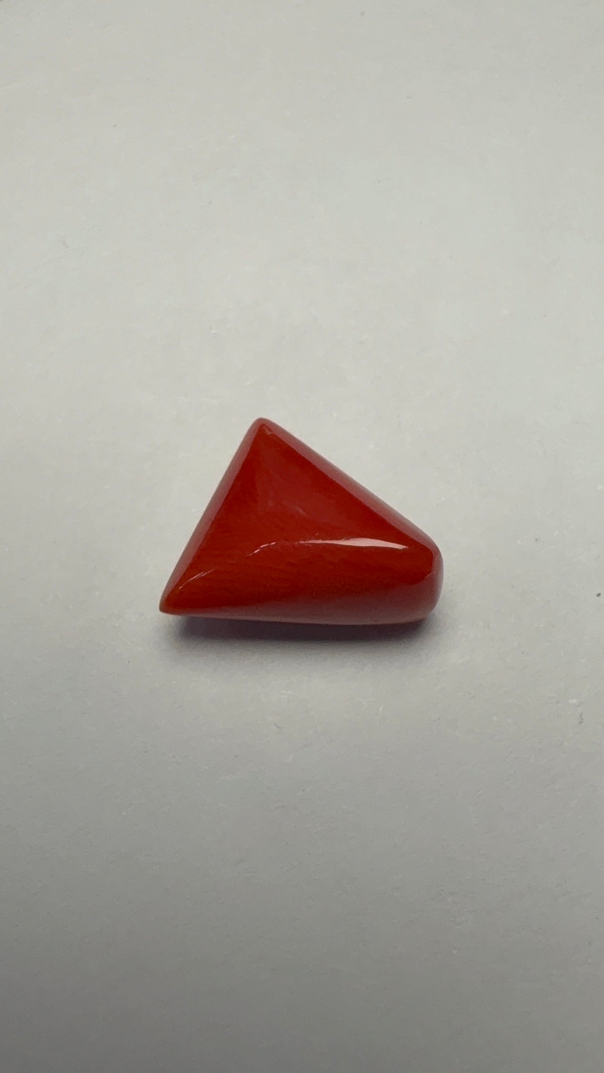 Red Coral 6.25 carat COR-159 alternate face-up view