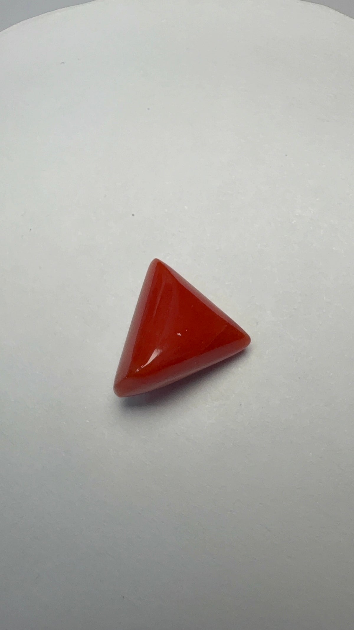 Red Coral 6.63 carat COR-160 face-up view