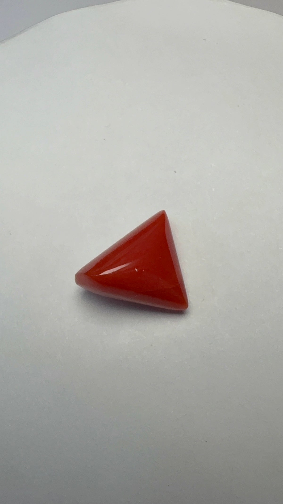 Red Coral 6.63 carat COR-160 alternate face-up view