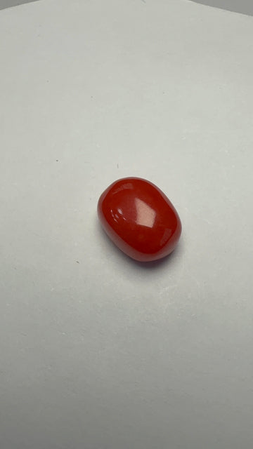 Red Coral 4.65 carat COR-164 front view