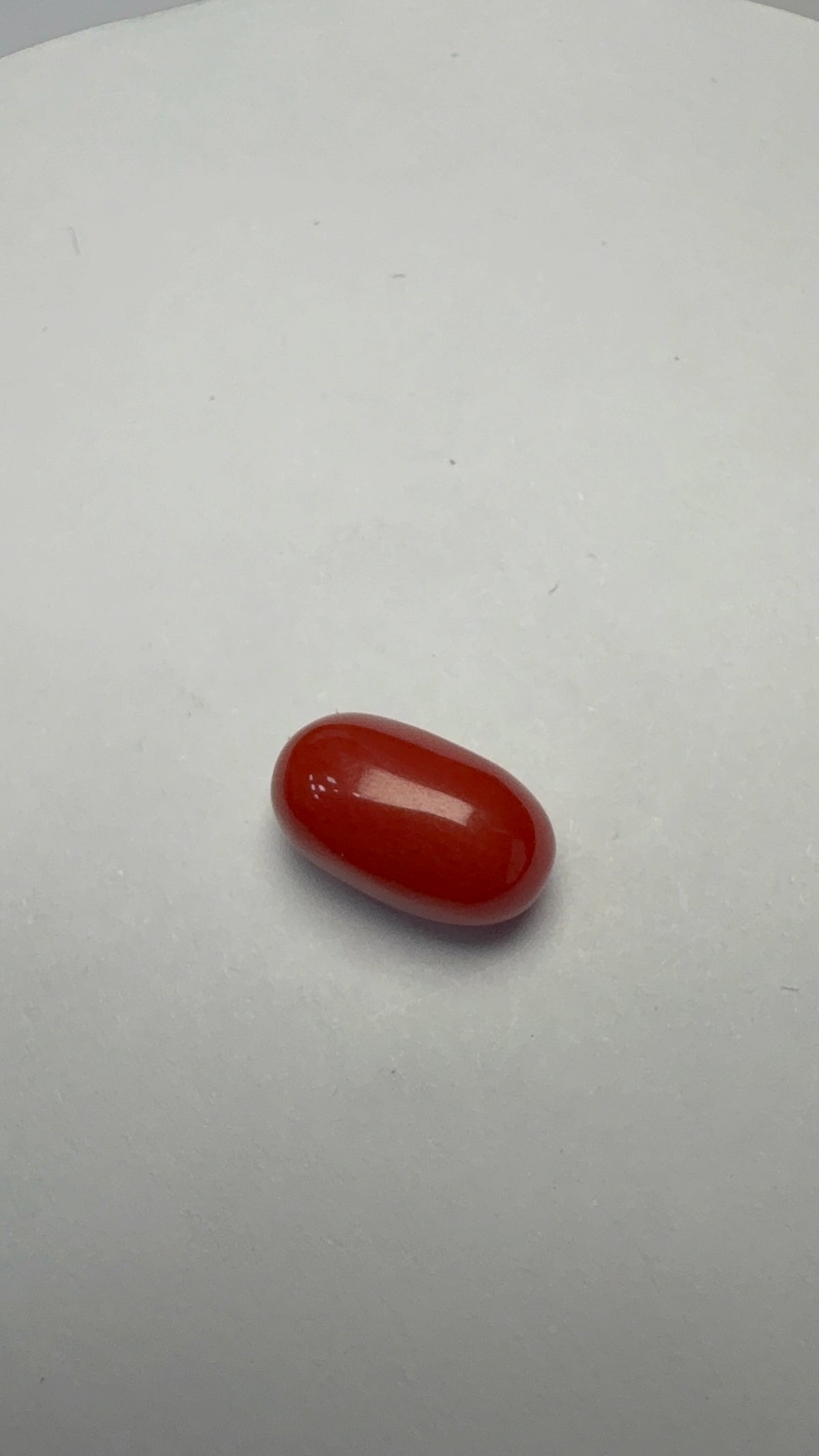 Red Coral 3.77 carat COR-171 face-up view