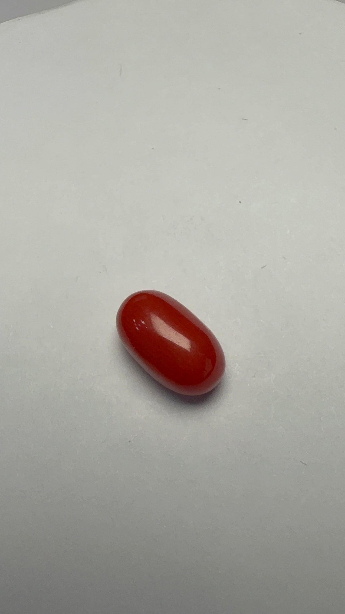 Red Coral 3.77 carat COR-171 alternate face-up view