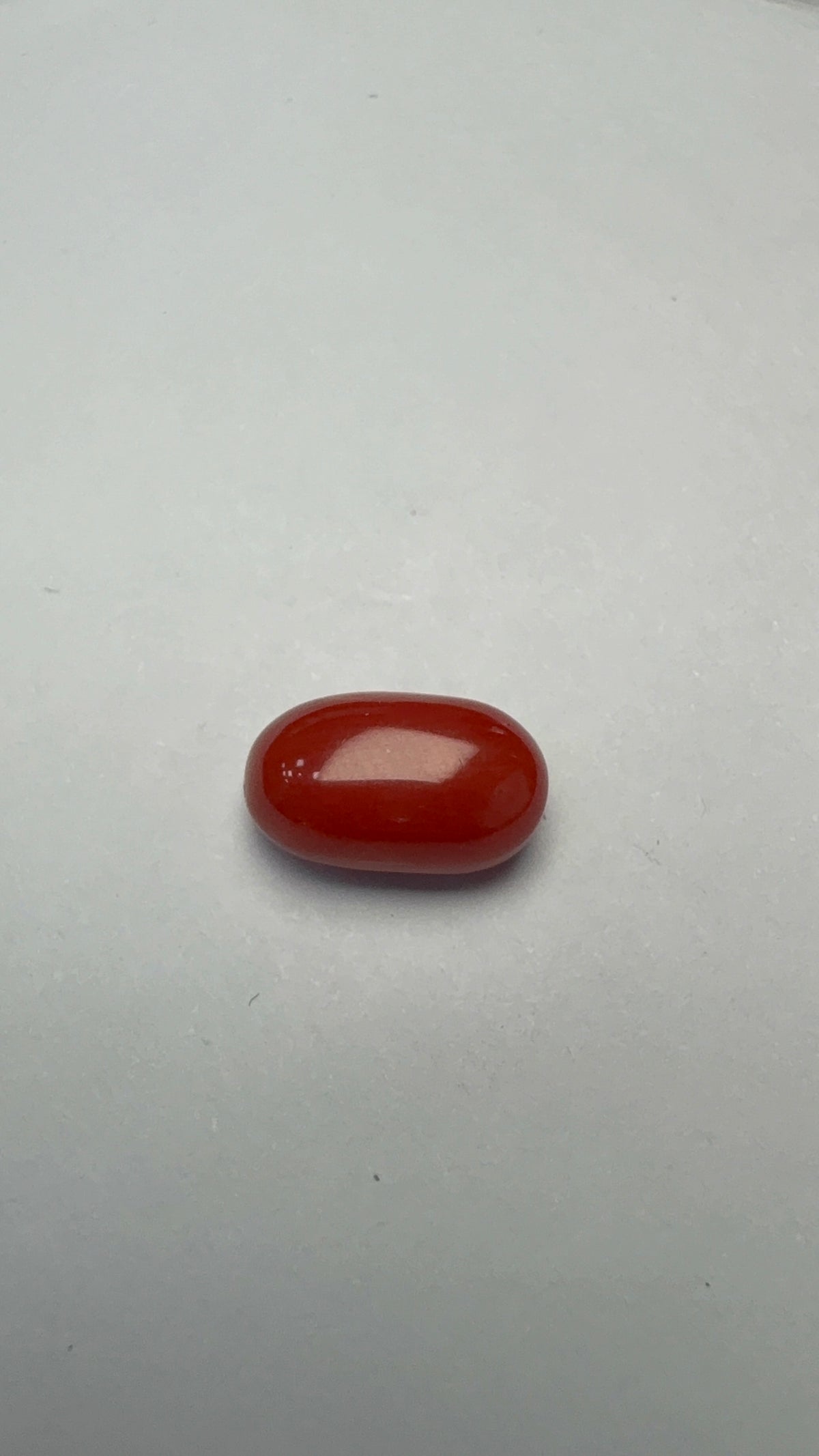 Red Coral 3.25 carat COR-172 alternate face-up view