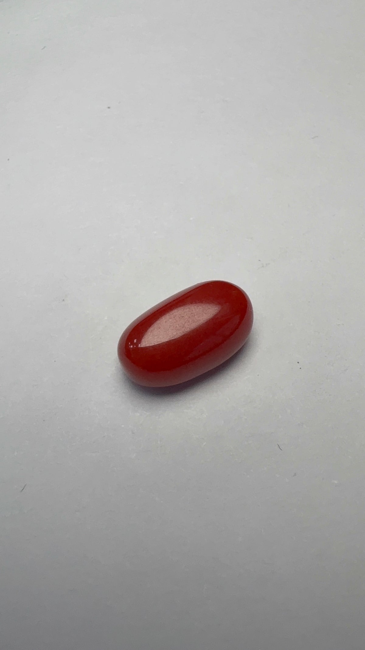 Red Coral 3.15 carat COR-175 alternate face-up view