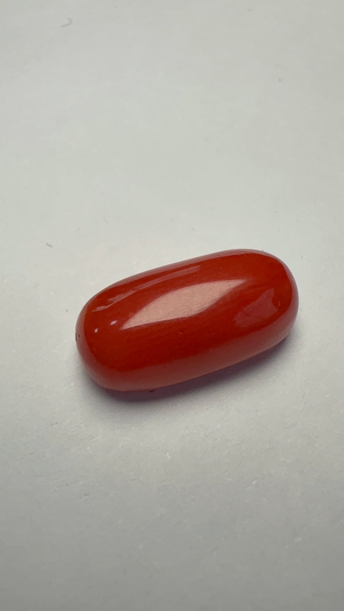 Red Coral 6.13 carat COR-180 alternate face-up view