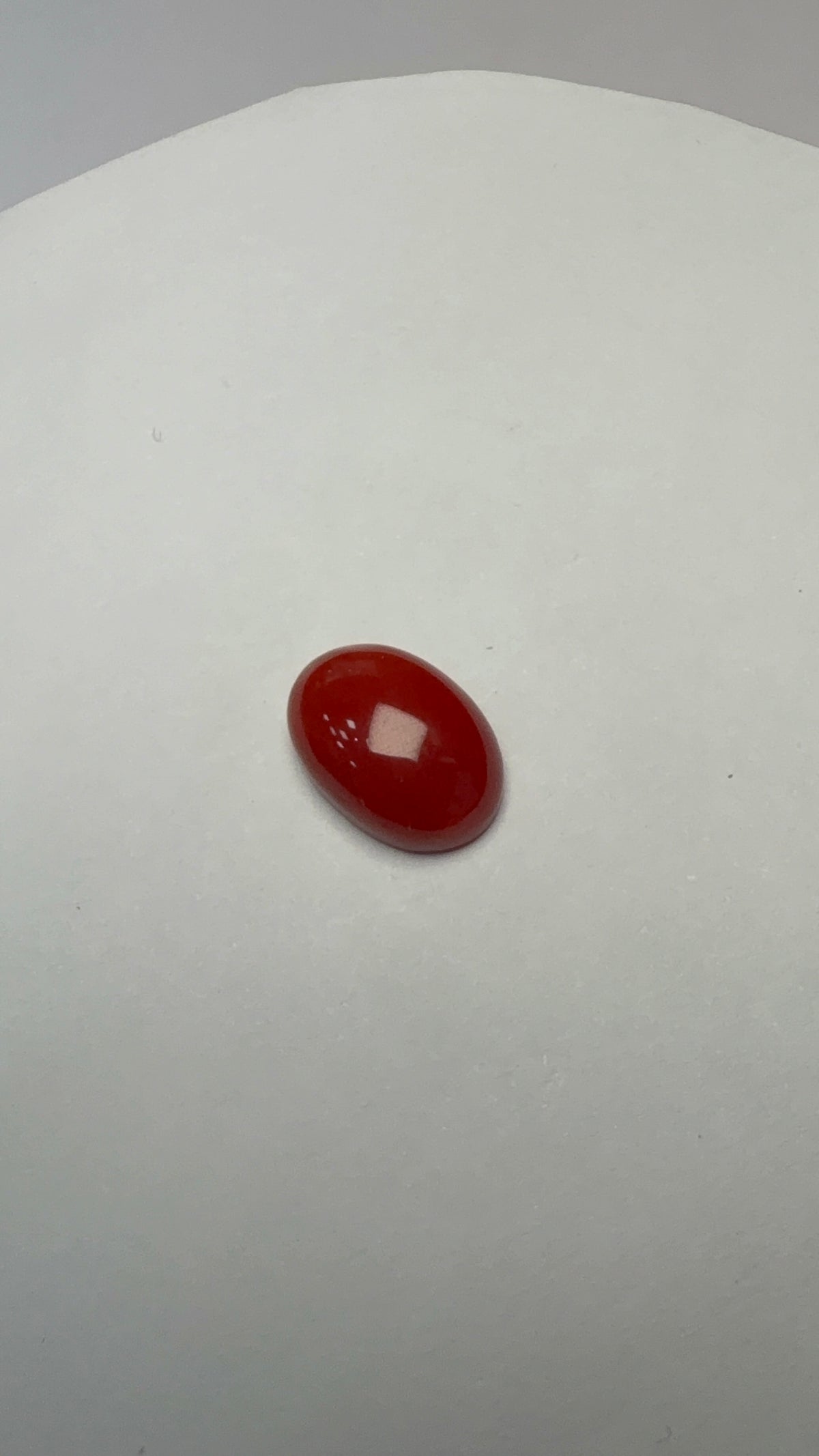 Red Coral 4.47 carat COR-19 alternate face-up view