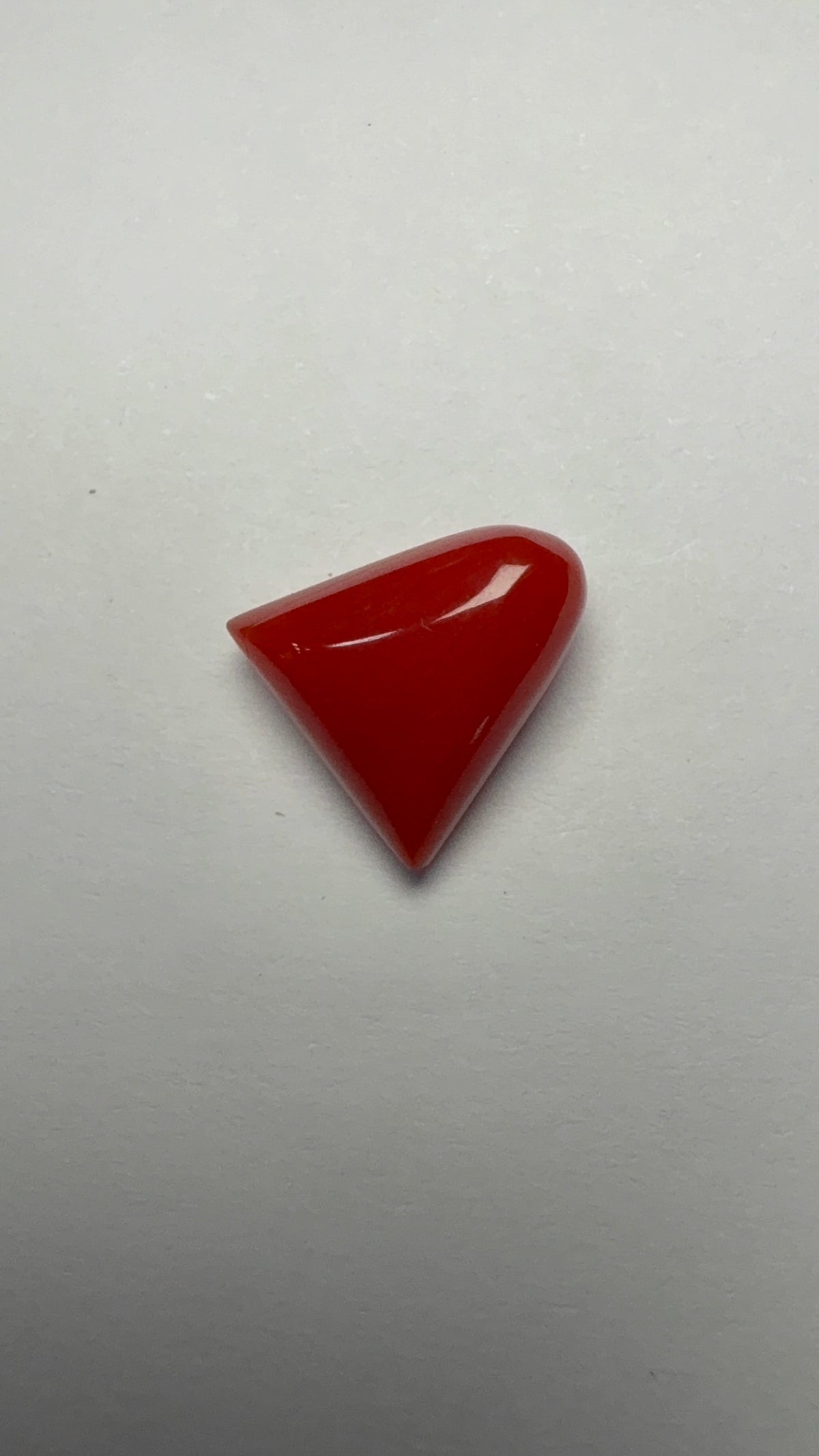 Red Coral 5.21 carat COR-192 face-up view