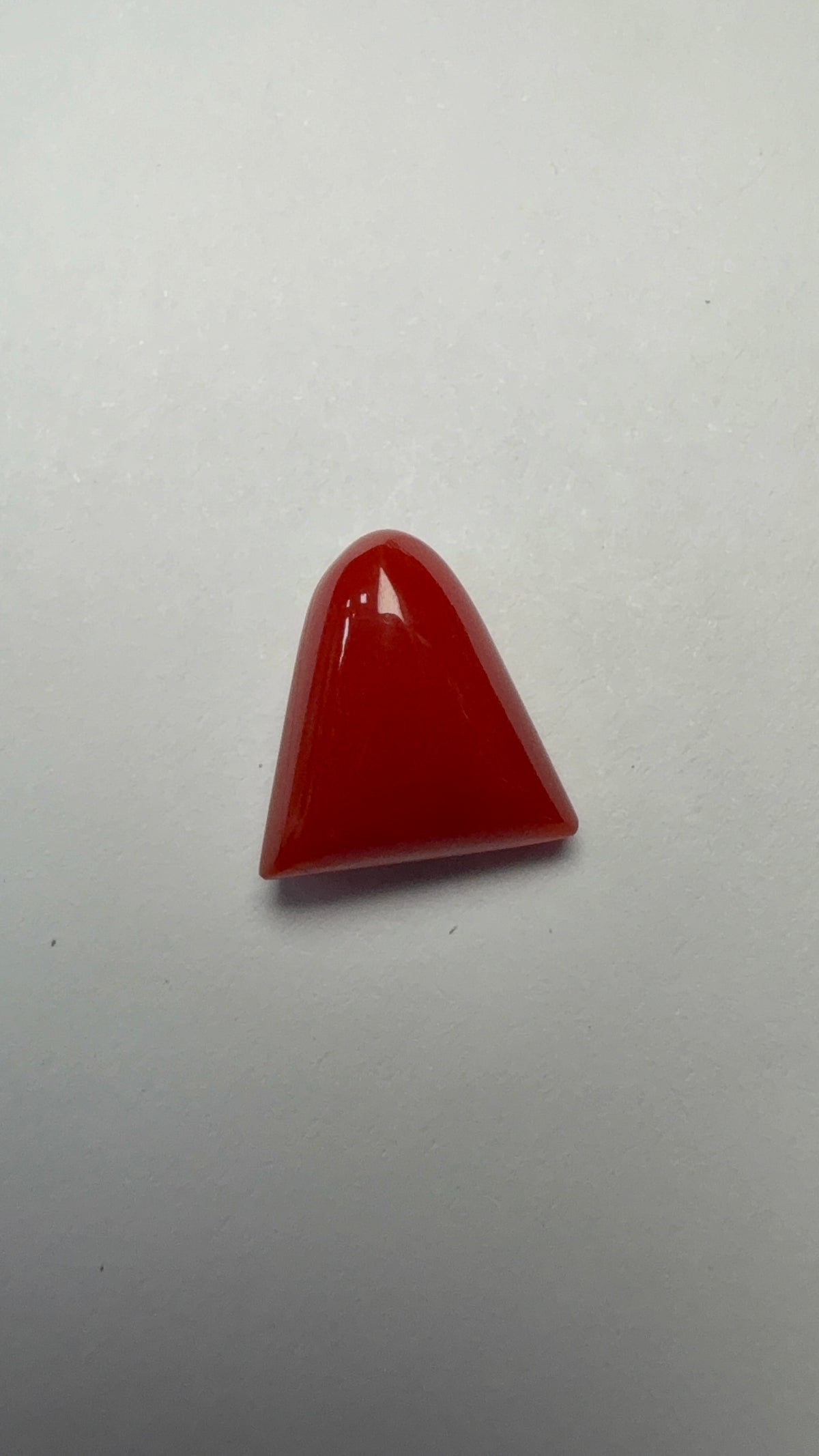 Red Coral 5.21 carat COR-192 alternate face-up view