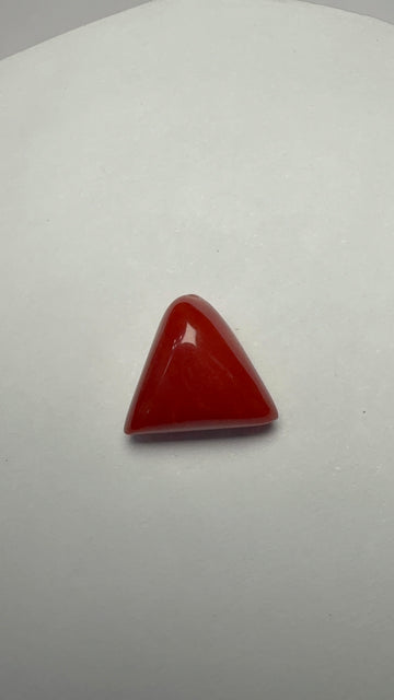 Red Coral 8.10 carat COR-194 front view
