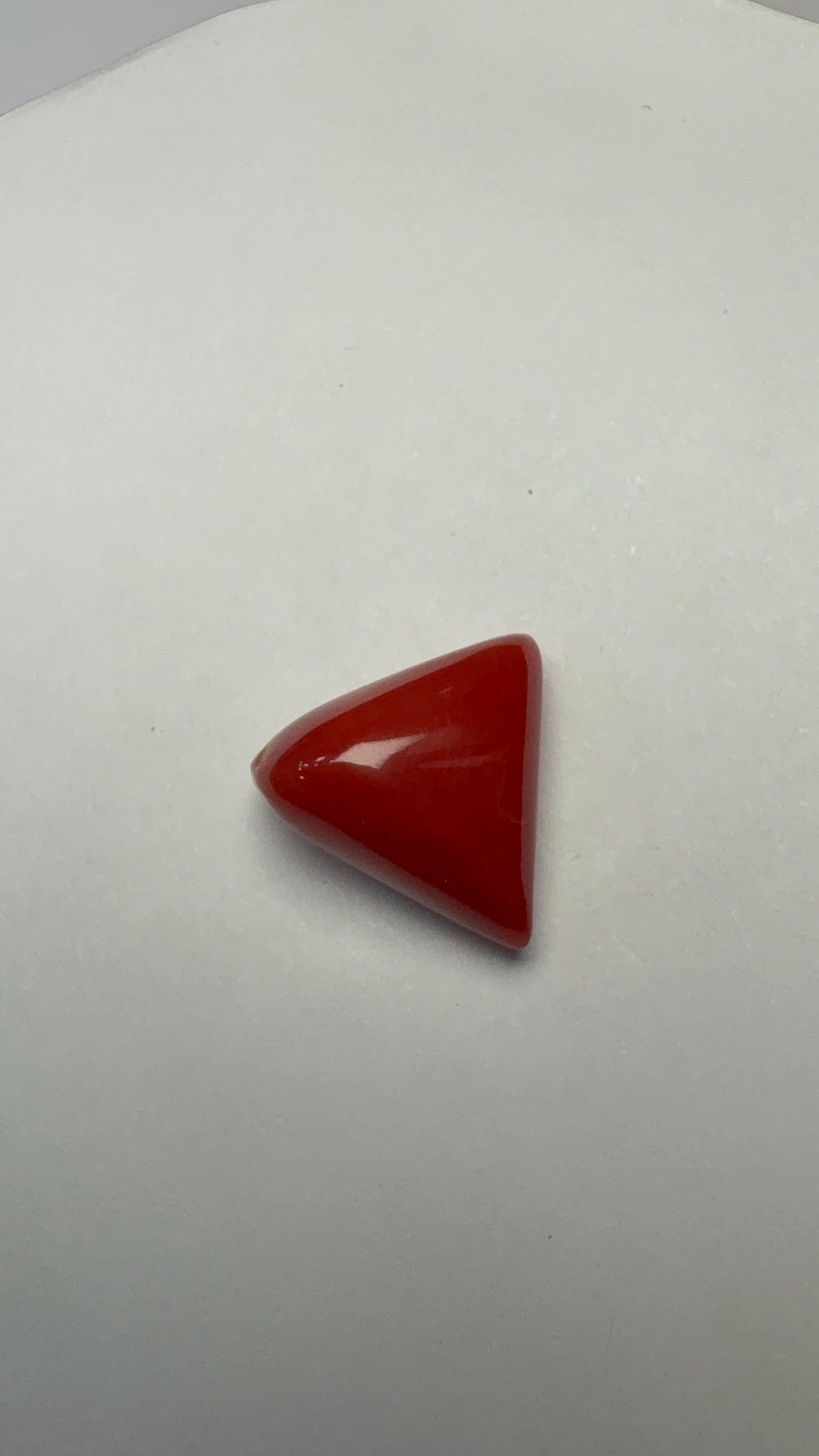 Red Coral 8.10 carat COR-194 face-up view