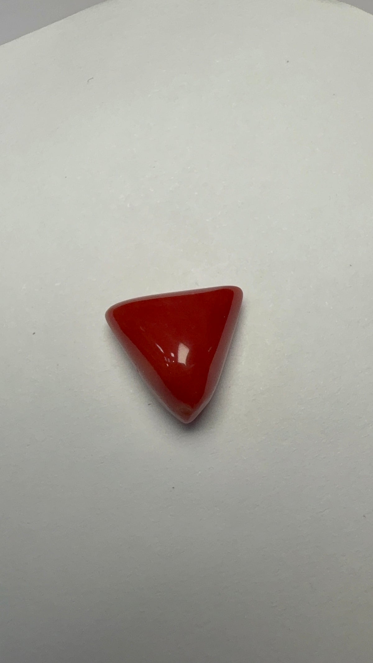 Red Coral 8.10 carat COR-194 alternate face-up view