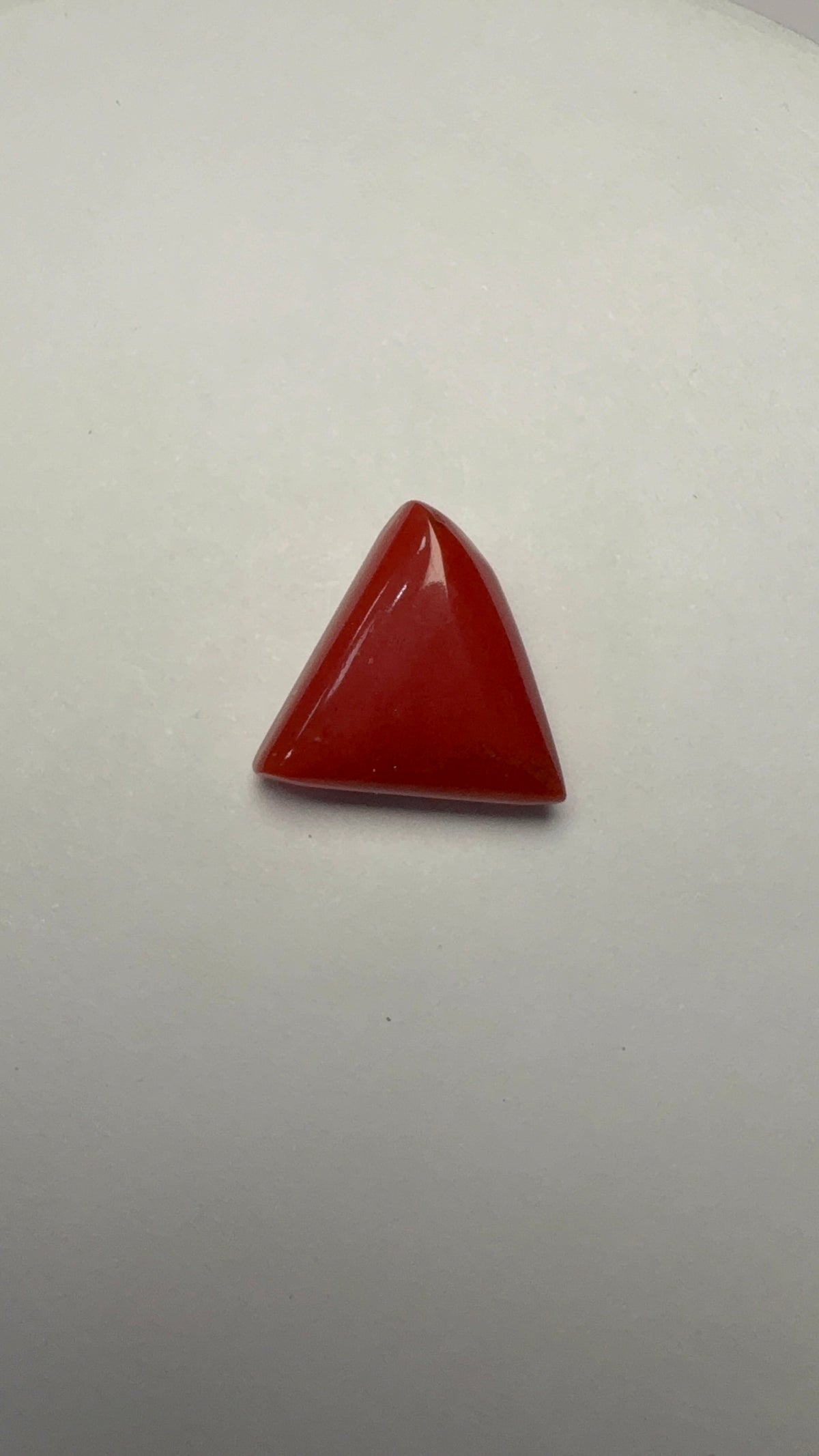 Red Coral 9.17 carat COR-196 face-up view