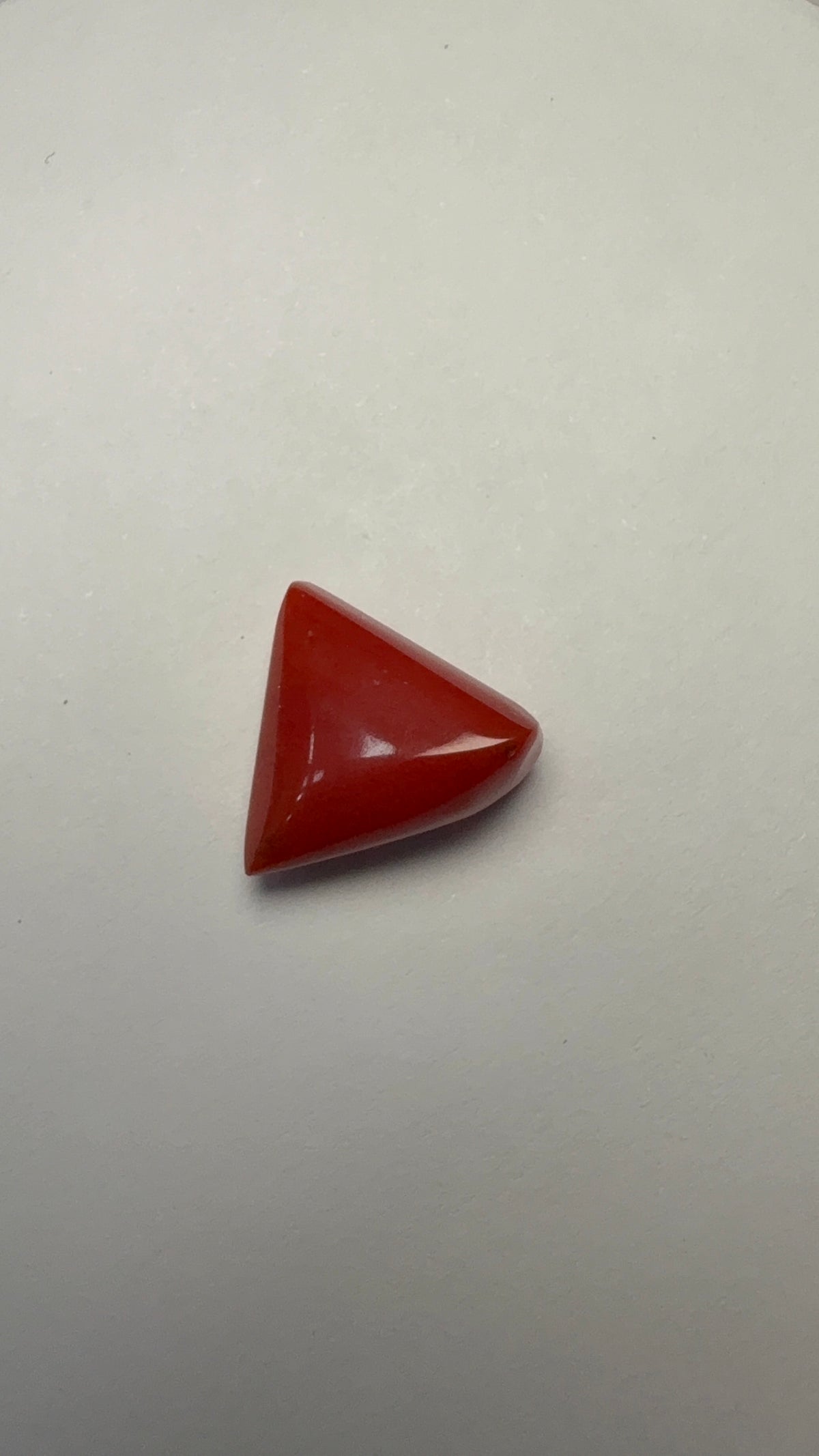 Red Coral 9.17 carat COR-196 alternate face-up view
