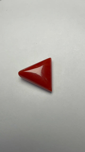 Red Coral 7.21 carat COR-198 front view