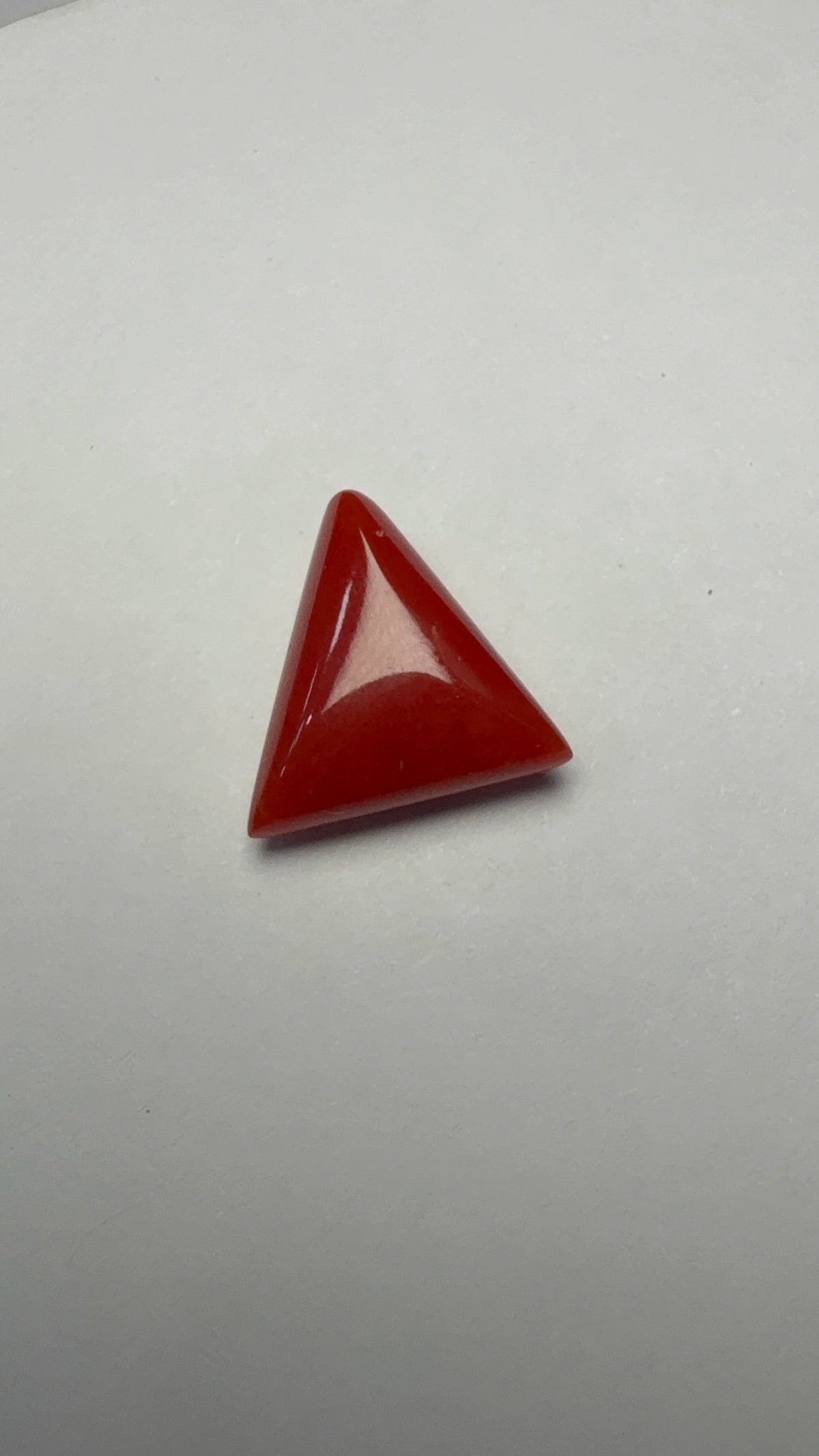 Red Coral 7.21 carat COR-198 face-up view