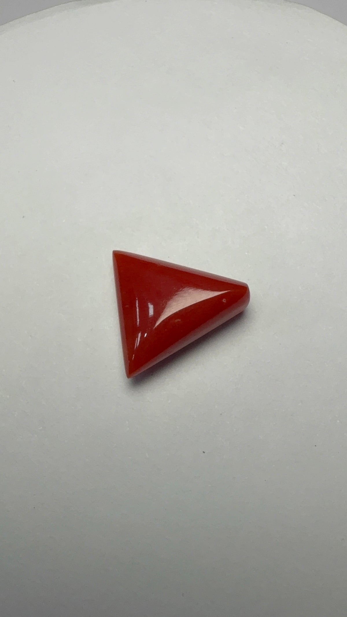 Red Coral 7.21 carat COR-198 alternate face-up view