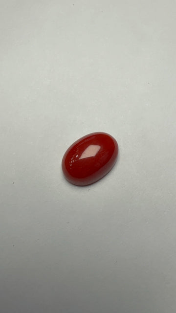 Red Coral 4.30 carat COR-20 front view