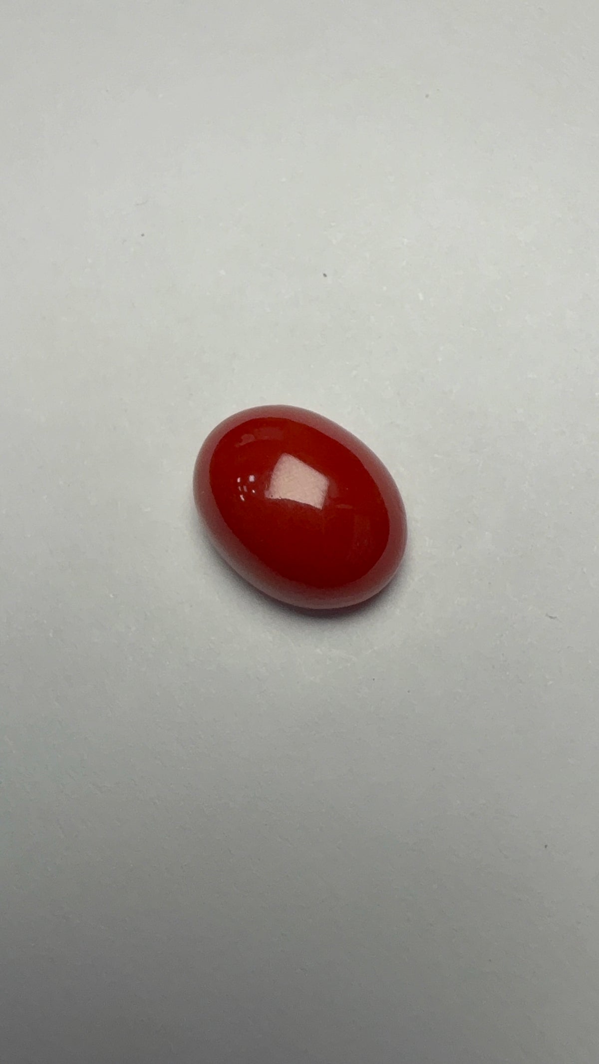 Red Coral 5.71 carat COR-70 alternate face-up view