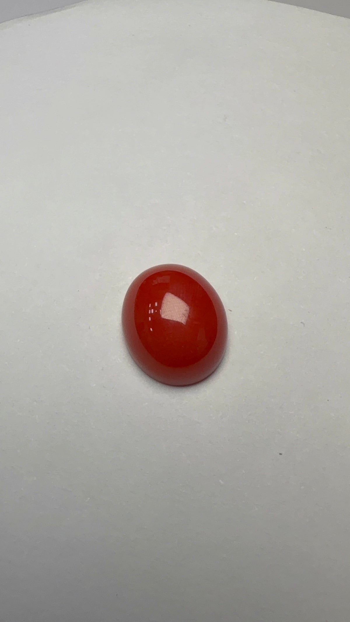 Red Coral 5.21 carat COR-75 alternate face-up view
