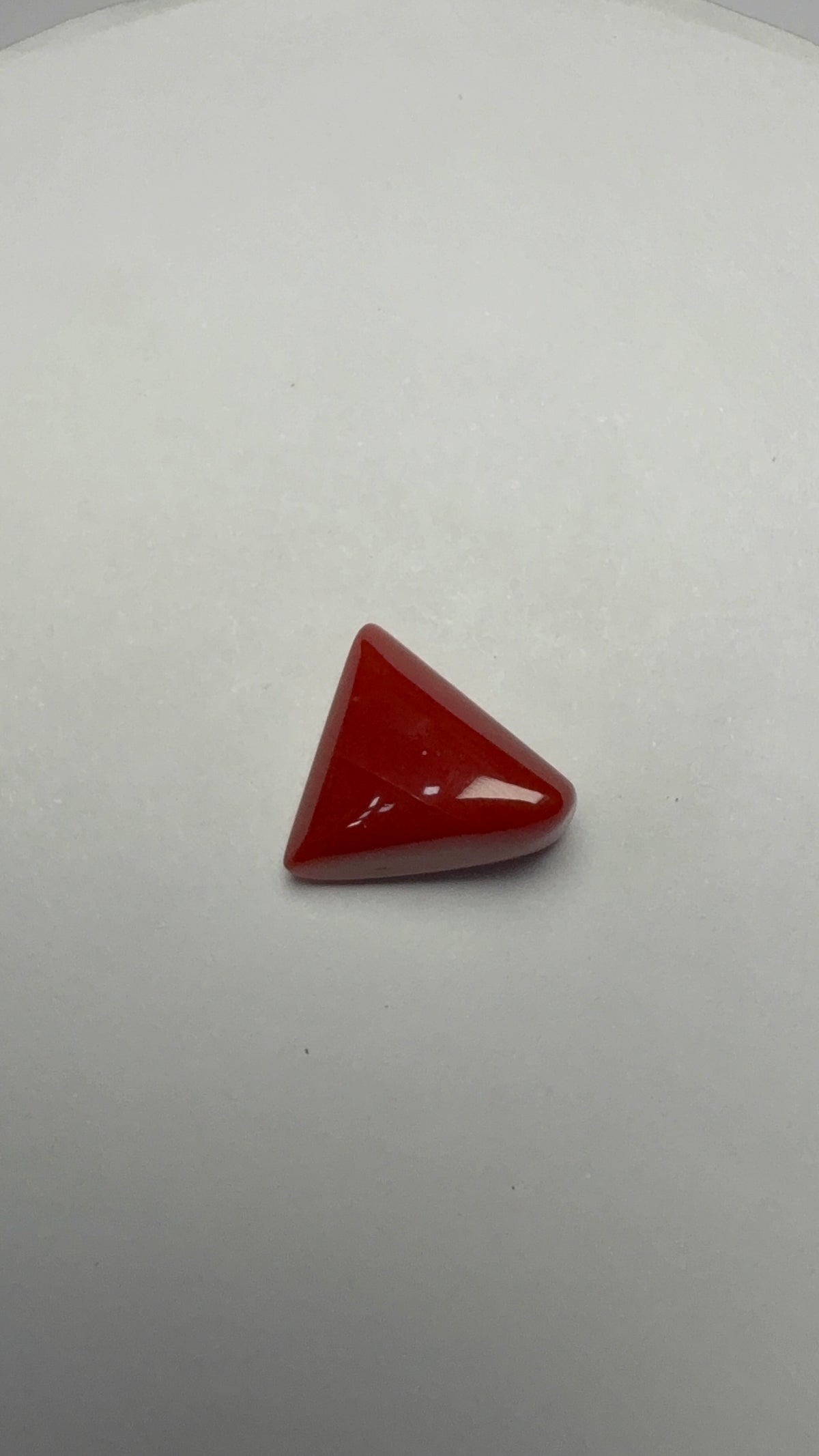 Red Coral 6.62 carat COR-85 face-up view