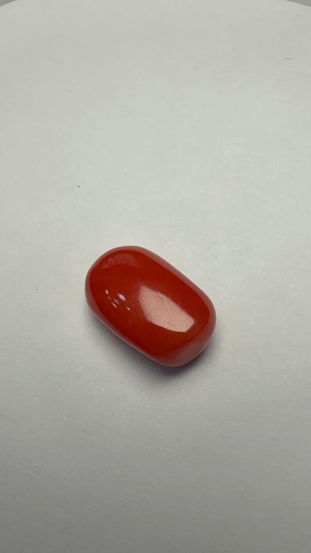 Red Coral 7.10 carat COR-87 alternate face-up view
