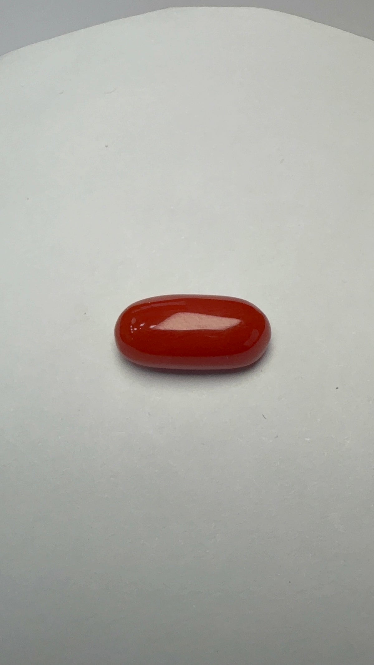 Red Coral 5.51 carat COR-91 alternate face-up view