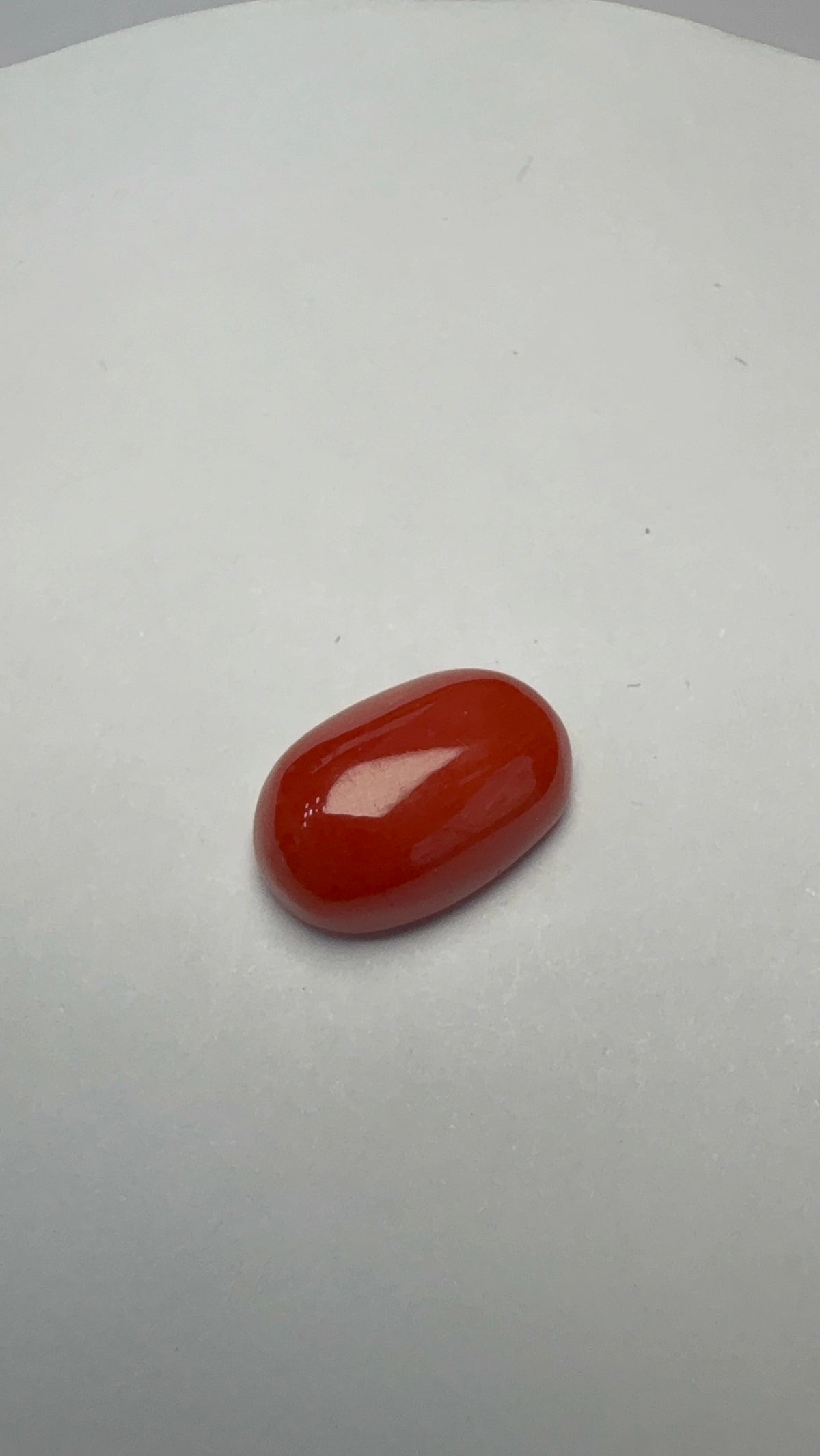 Red Coral 5.39 carat COR-94 alternate face-up view