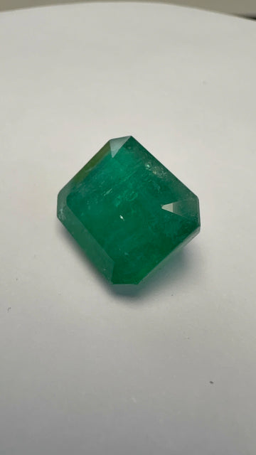 Emerald 6.43 carat EMER-111 front view