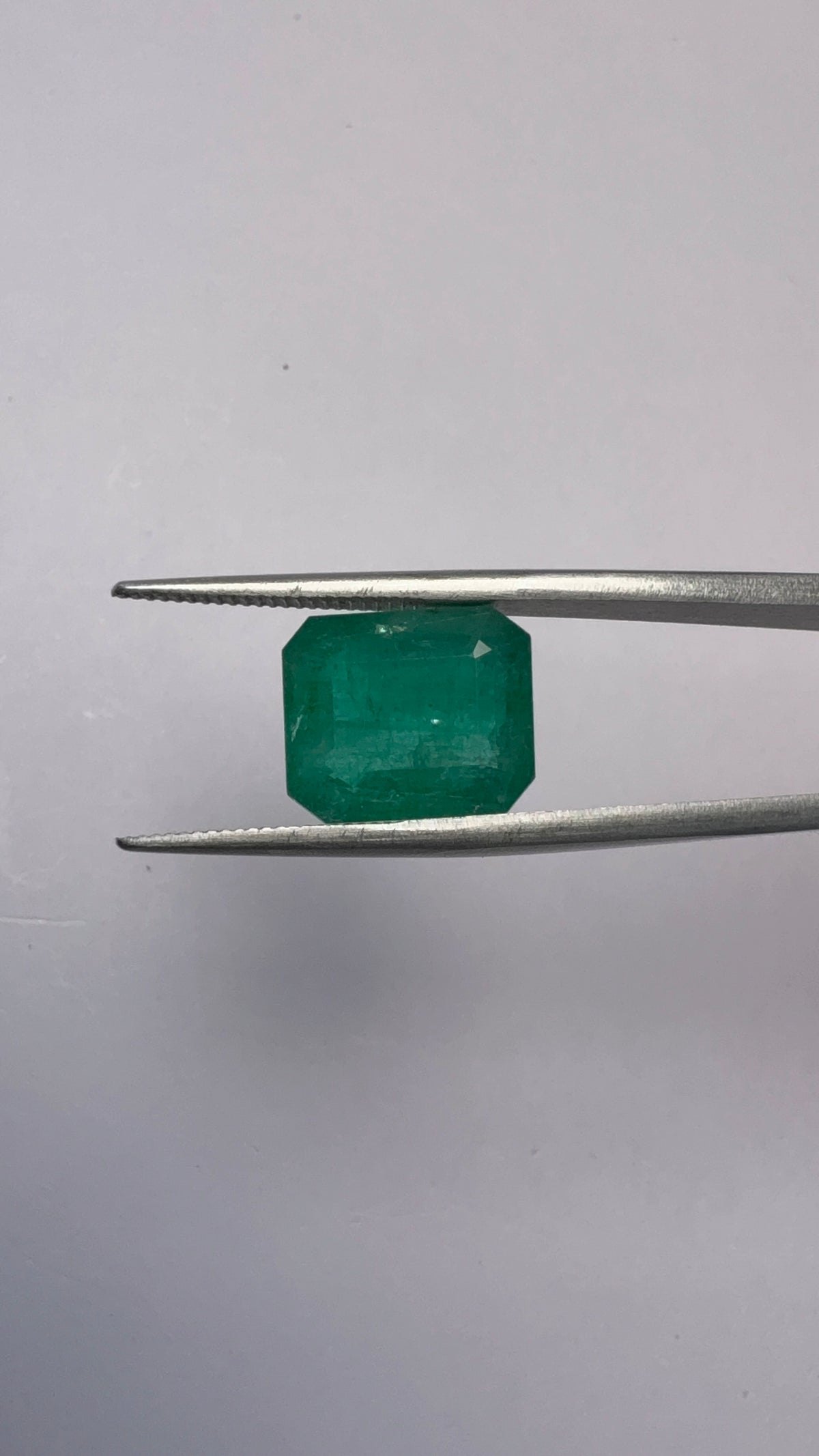Emerald 6.43 carat EMER-111 reverse view