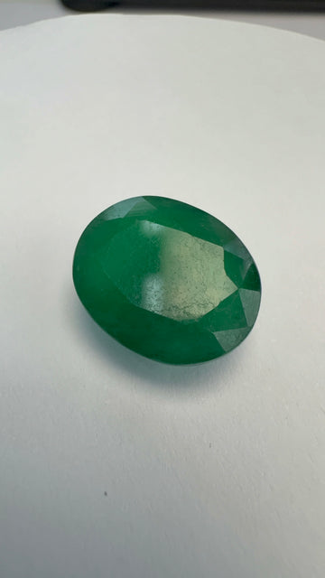 Emerald 9.28 carat EMER-116 front view