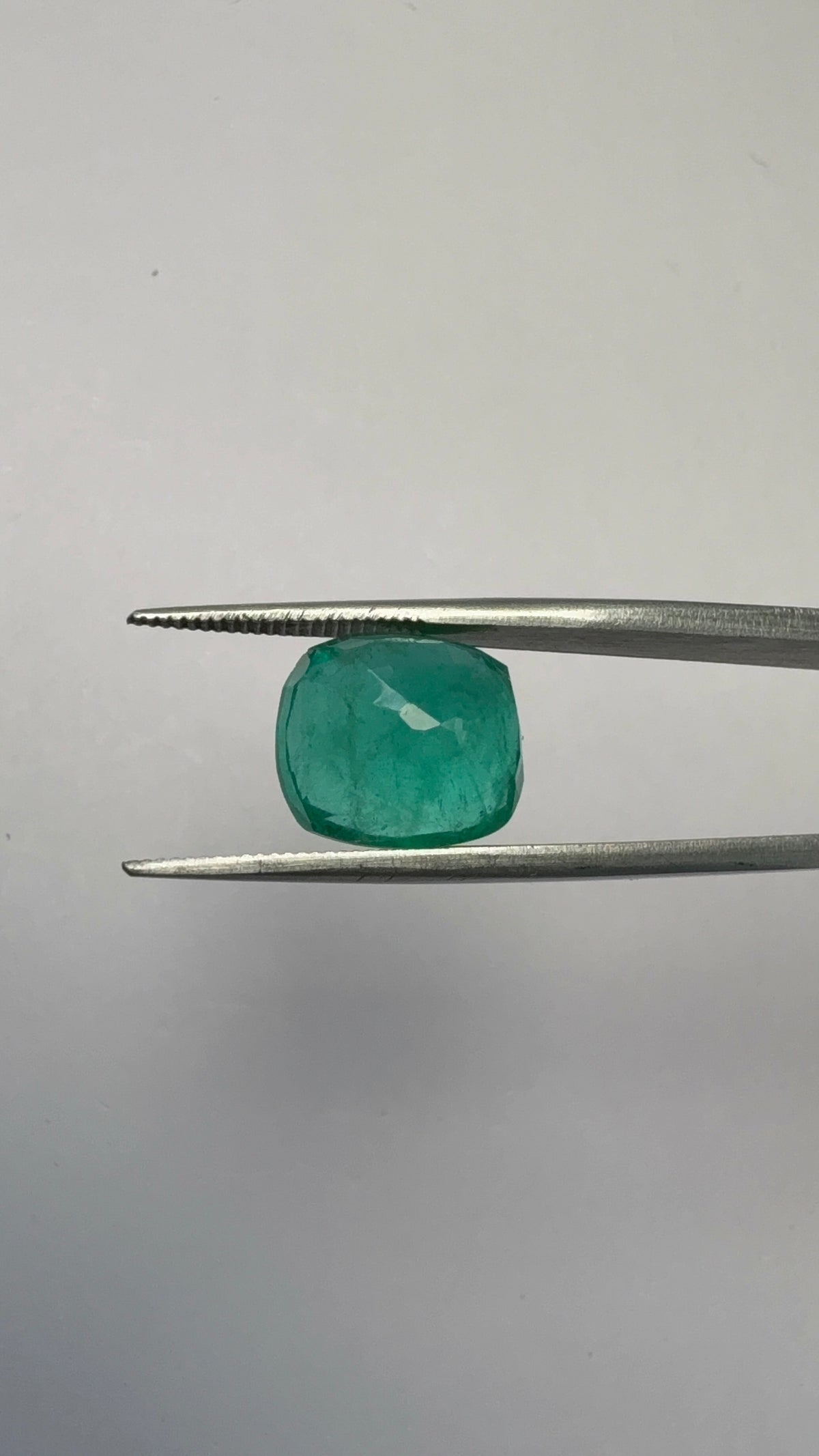 Emerald 6.47 carat EMER-12 reverse view