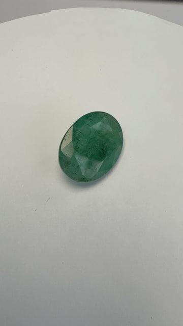 Emerald 8.28 carat EMER-122 front view