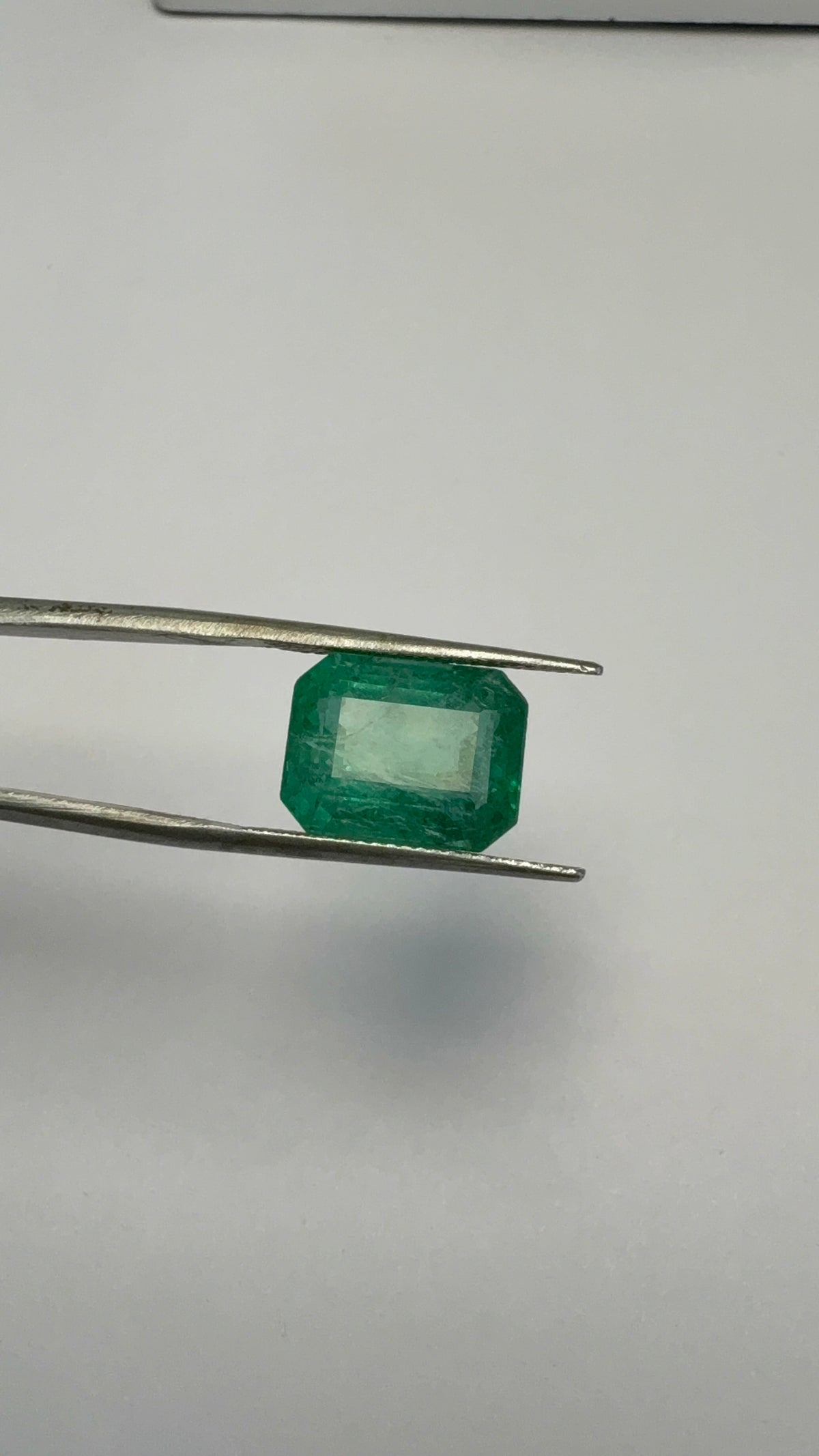 Emerald 8.38 carat EMER-123 angled view