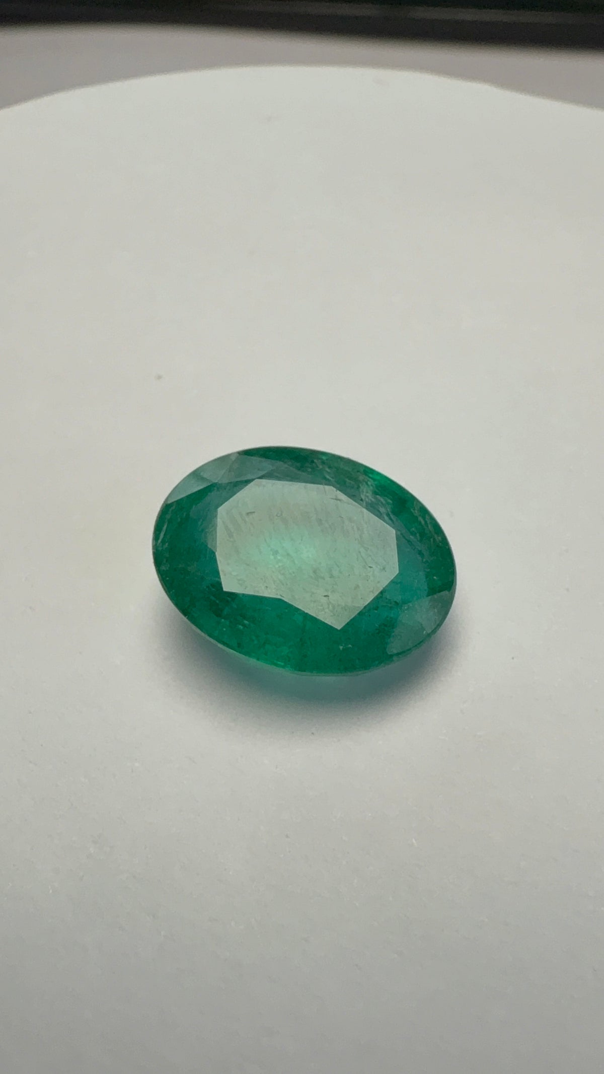 Emerald 5.72 carat EMER-126 angled view