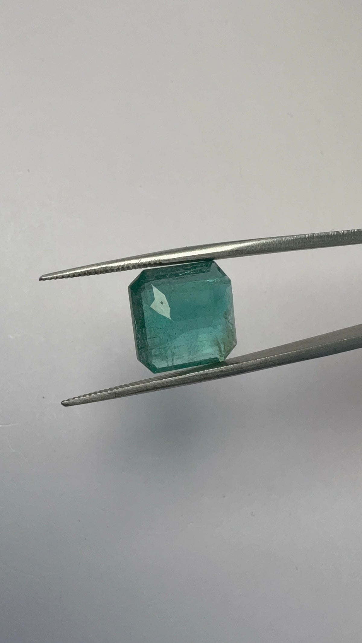 Emerald 6.74 carat EMER-127 reverse view