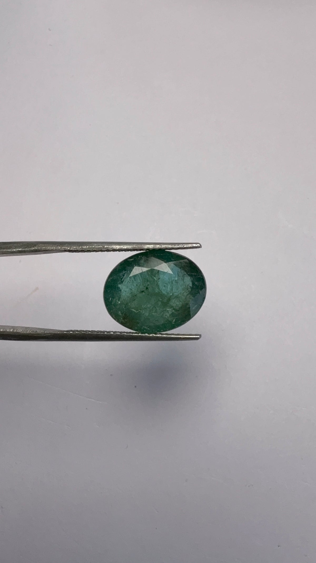 Emerald 5.66 carat EMER-13 angled view