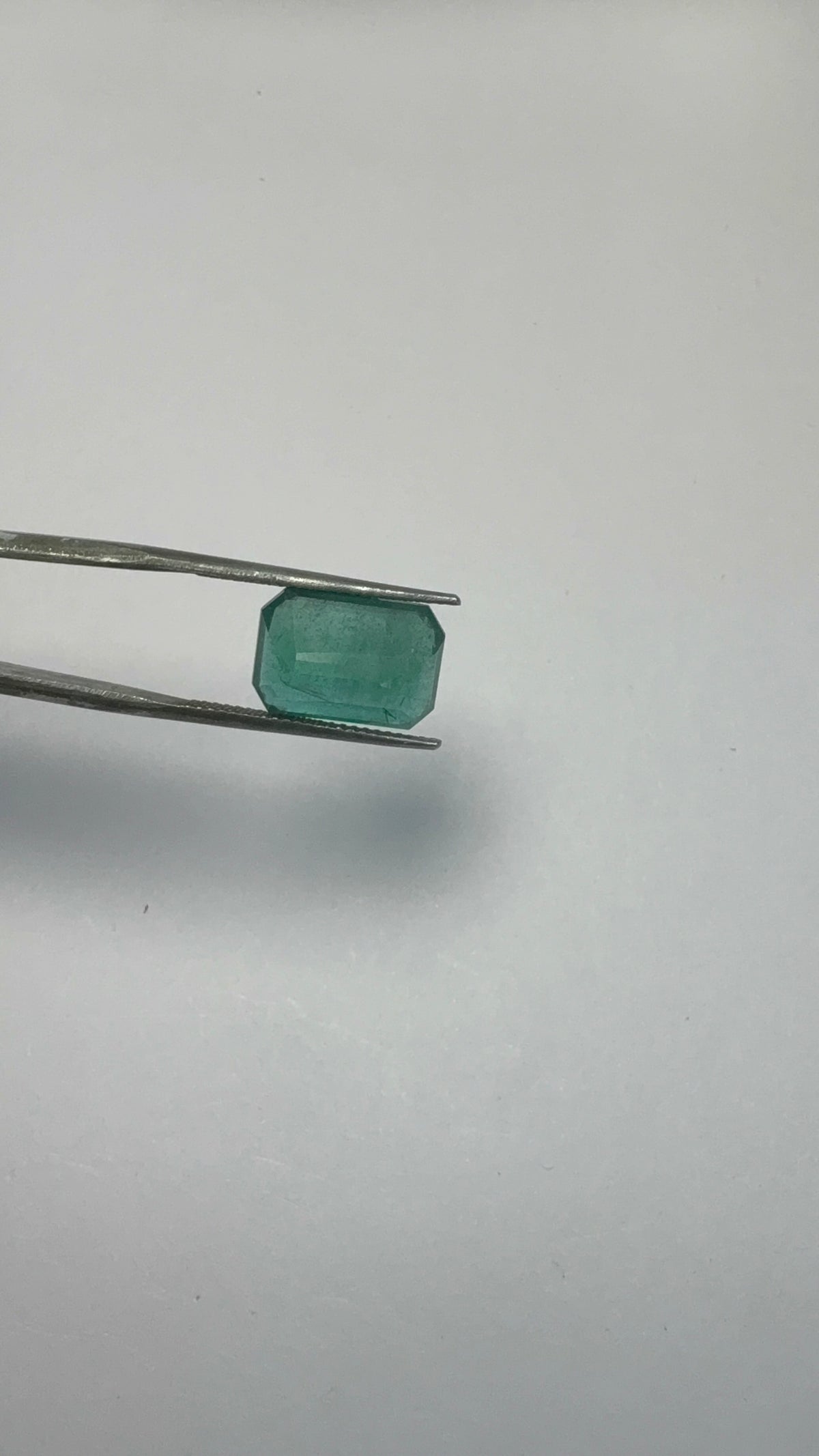 Emerald 5.54 carat EMER-130 angled view