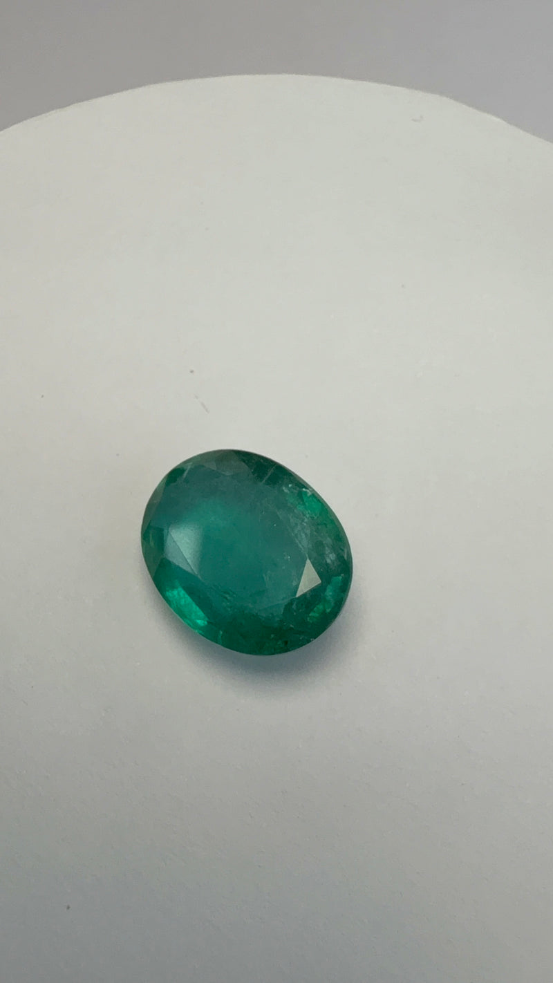 Emerald – 8.24 Carat – Zambia – Oval