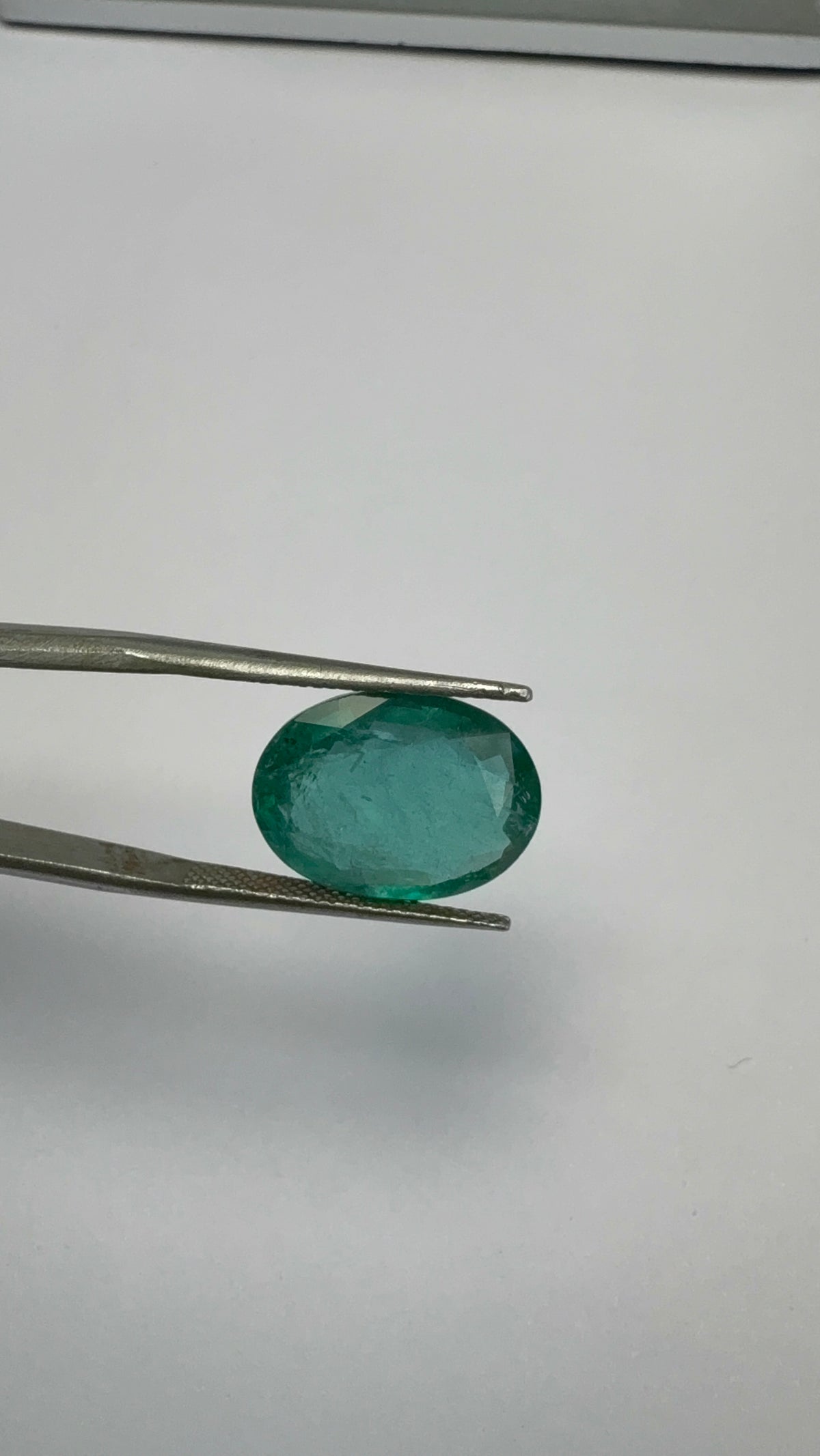 Emerald 8.24 carat EMER-135 angled view